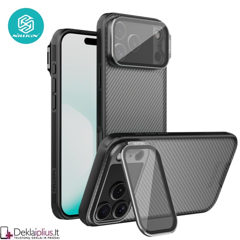 Nillkin Camshield Prop dėklas su kameros apsauga - pilkas (Apple Iphone 17 Pro/Iphone 18 Pro) Nillkin Camshield Prop dėklas su kameros apsauga - pilkas (Apple Iphone 17 Pro/Iphone 18 Pro)